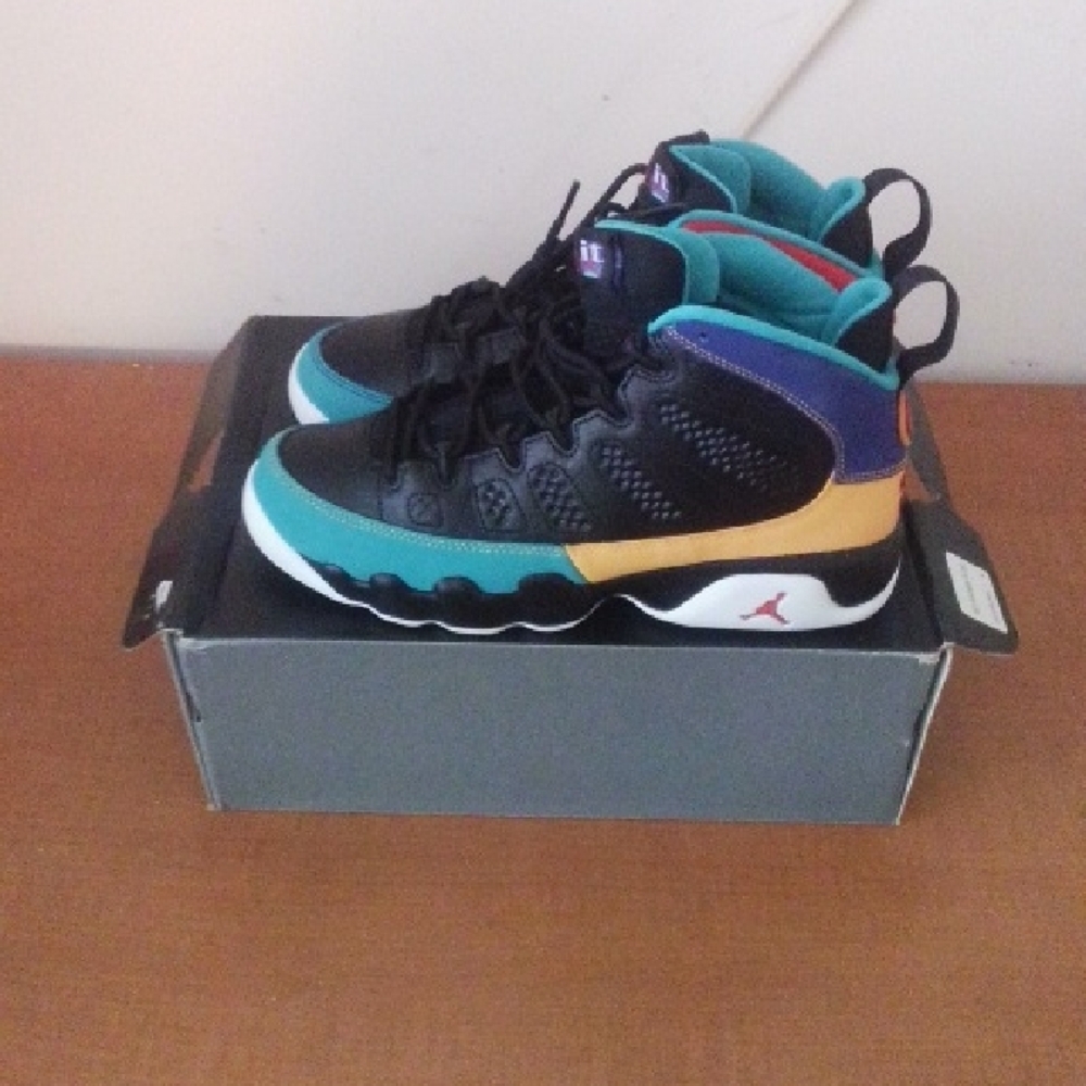 Kids Black and Blue Sneakers